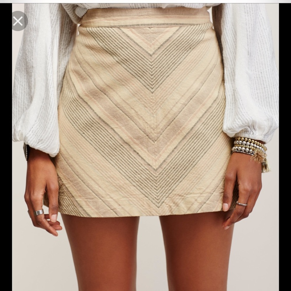 Free People- Yours Truly Retro Mini Skirt